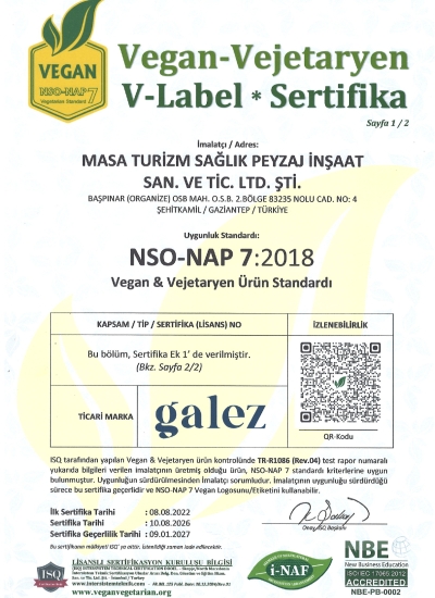 NSO-NAP 7:2018 Vegan and Vegetarian Product Standard