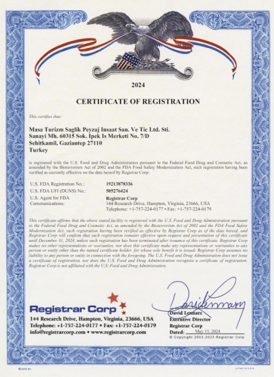 U.S. FDA Registration