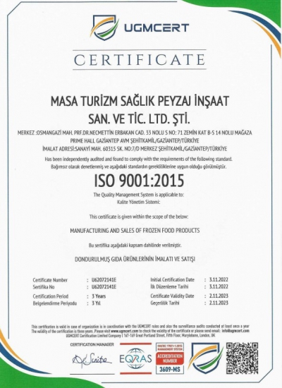 ISO 9001 2015:2022
