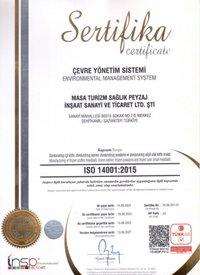 ISO 14001:2015 Çevre Yönetim Sistemi